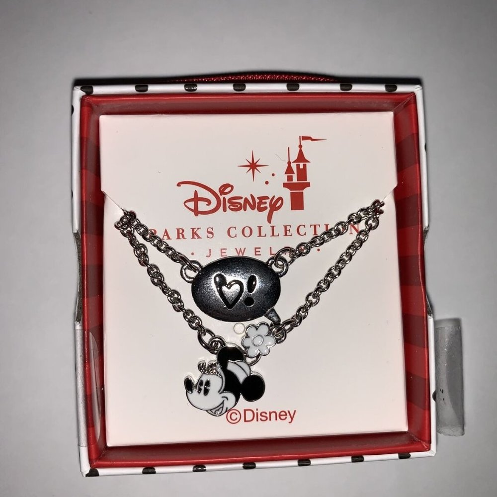Disney Parks Minnie Necklace Dots & Dashes NEW